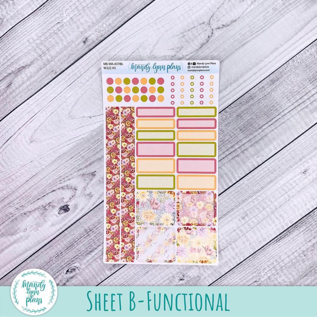 September 2026 or Any Month Monthly Kit || Wonderland 222 A5, B6, A6 || Marigold Dreams || 378