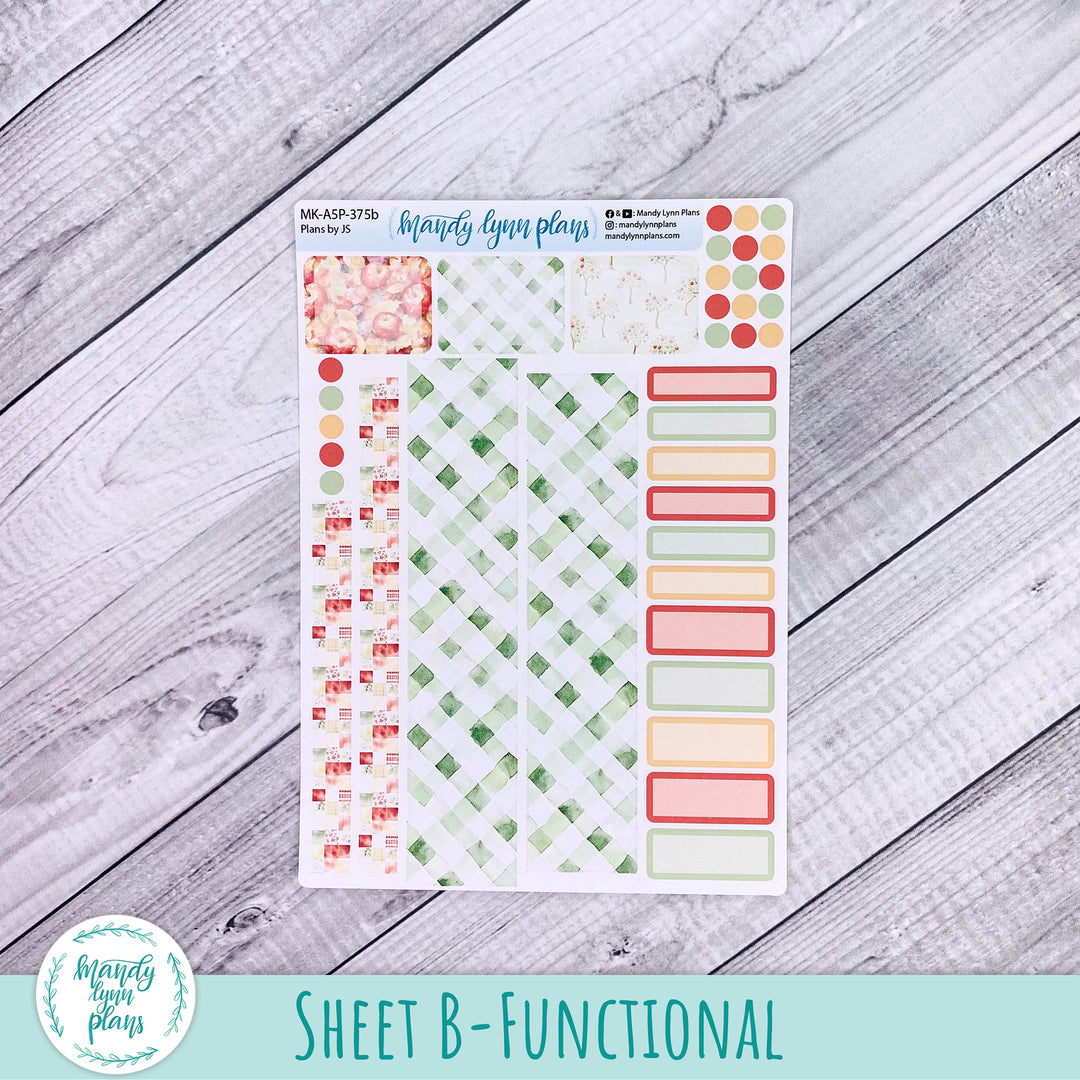 September 2026 or Any Month Monthly Kit || A5, B6, A6 Plans by Just Scribble || Falling Apples || 375