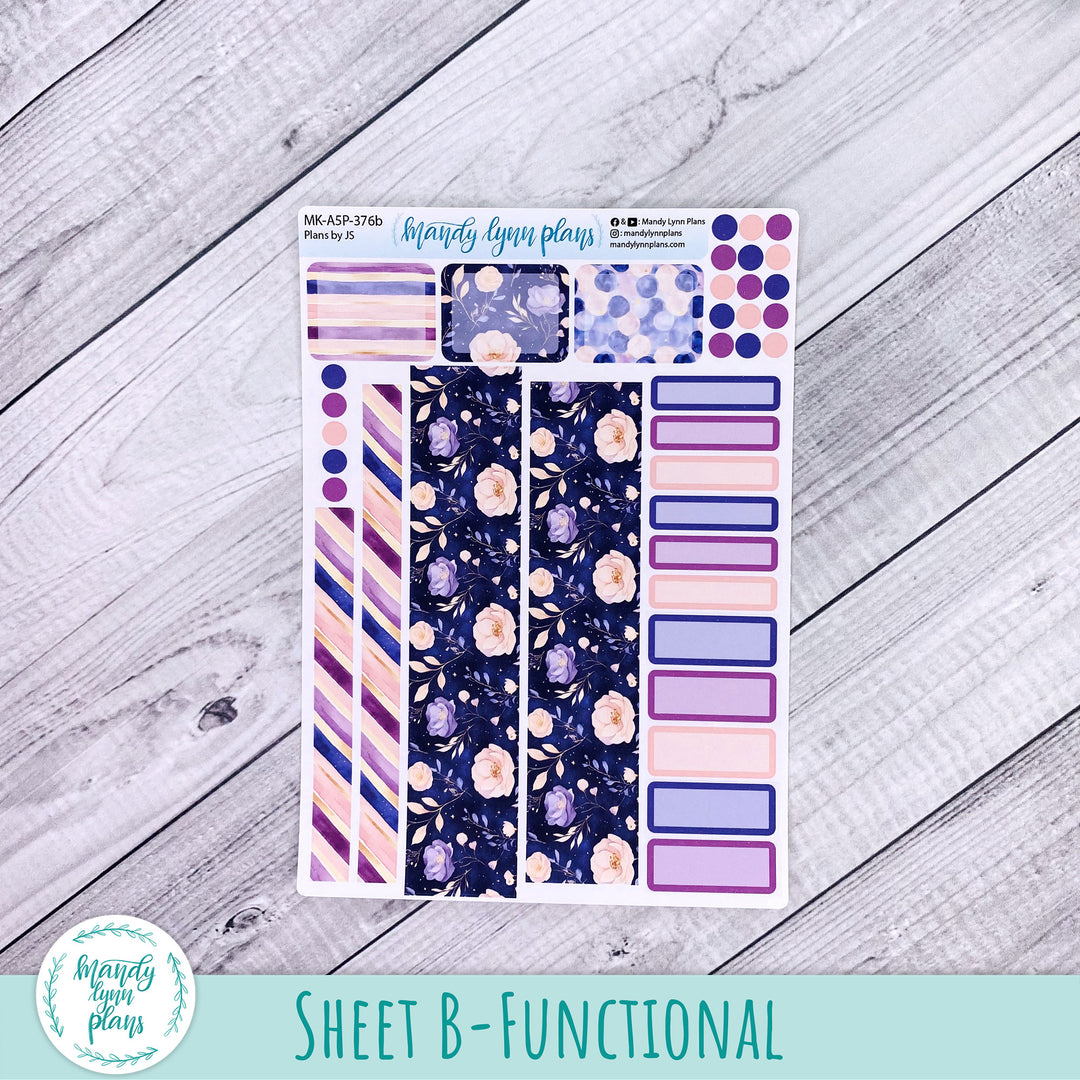 September 2026 or Any Month Monthly Kit || A5, B6, A6 Plans by Just Scribble || Fantasy Gardens || 376