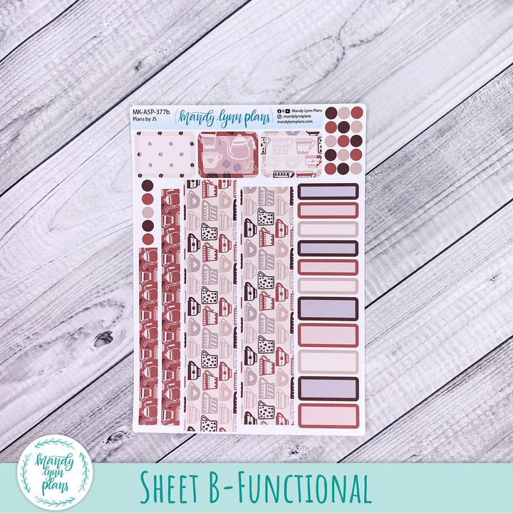 September 2026 or Any Month Monthly Kit || A5, B6, A6 Plans by Just Scribble || Coffee Lover || 377