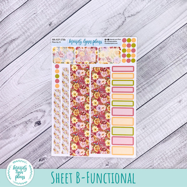 September 2026 or Any Month Monthly Kit || A5, B6, A6 Plans by Just Scribble || Marigold Dreams || 378
