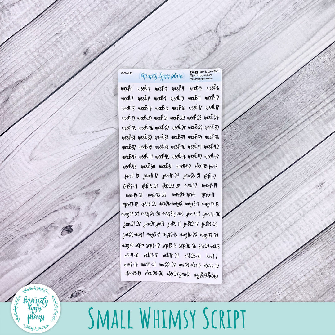 Week 1-52 2027 Yearly Scripts || Monday Start