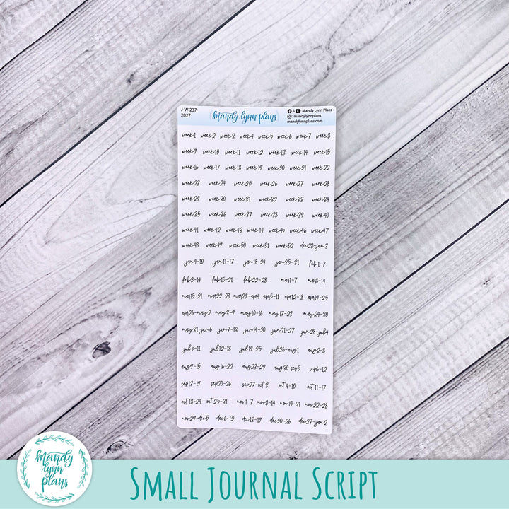 Week 1-52 2027 Yearly Scripts || Monday Start