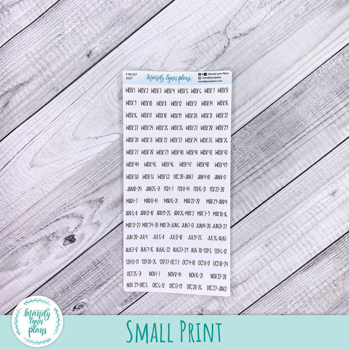 Week 1-52 2027 Yearly Scripts || Monday Start