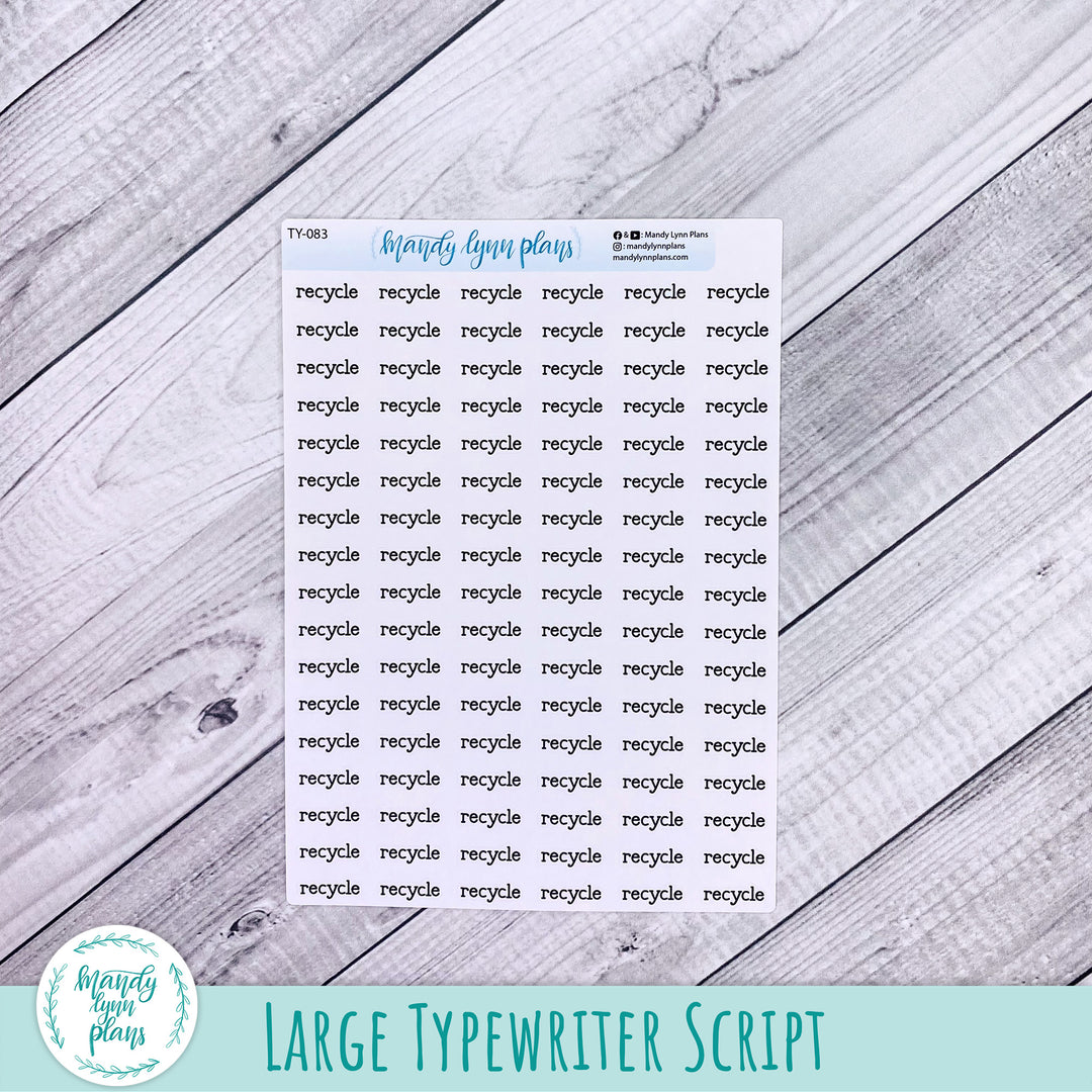 Recycle Scripts || 083