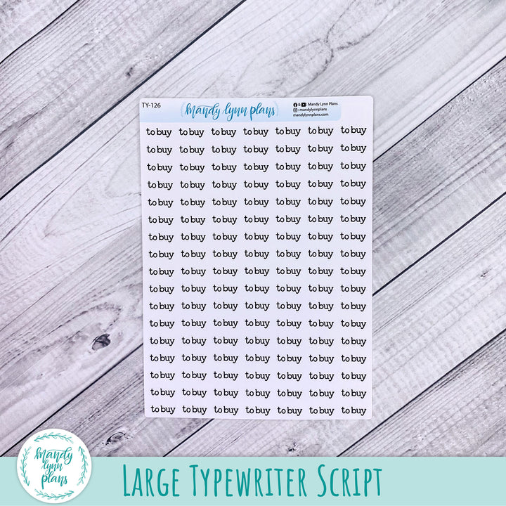 To Buy Scripts || 126