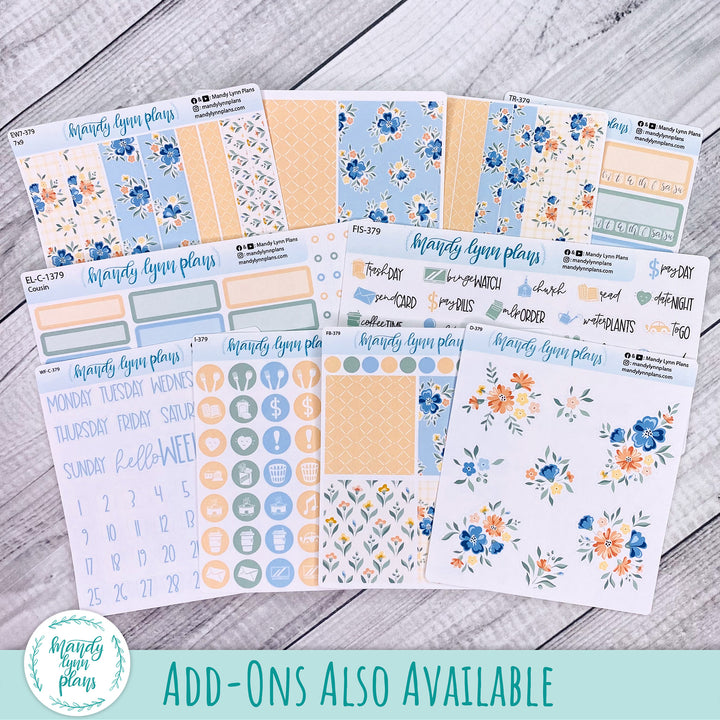 October 2026 or Any Month Monthly Kit || Sterling Ink A5, A5 Slim, B6, B6 Slim, N1, N2 Common Planner || Falling for Floral || 379