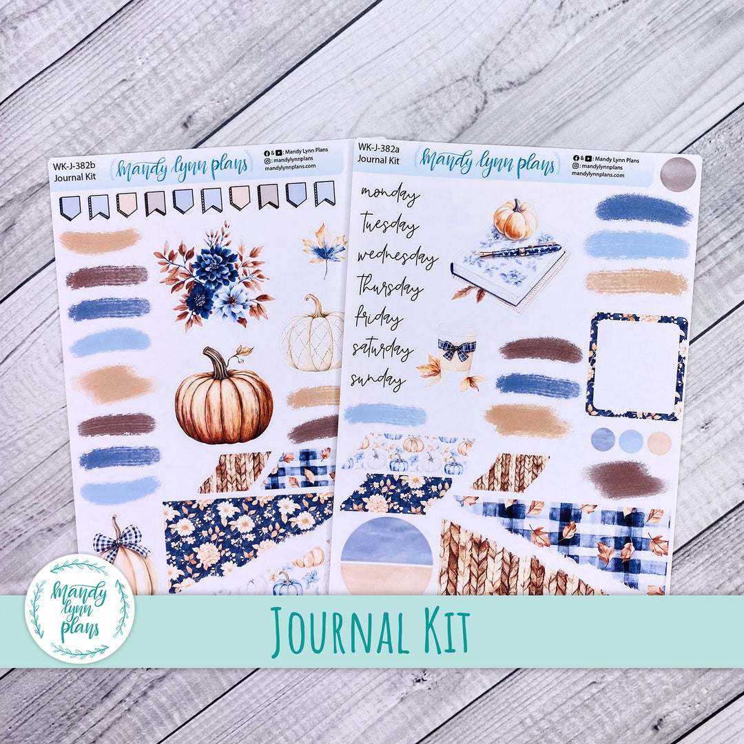 Pumpkin Plaid Journal Kit || WK-J-382
