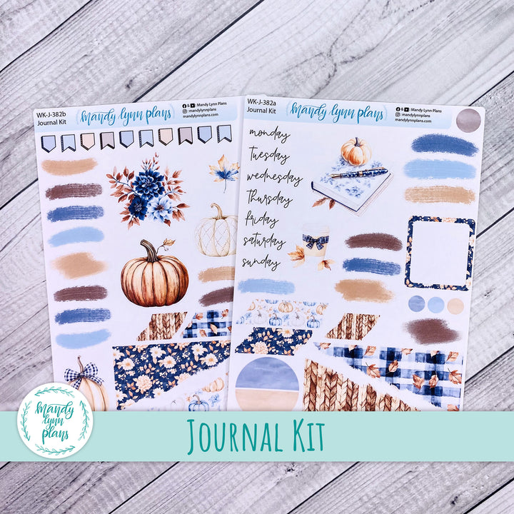 Pumpkin Plaid Journal Kit || WK-J-382