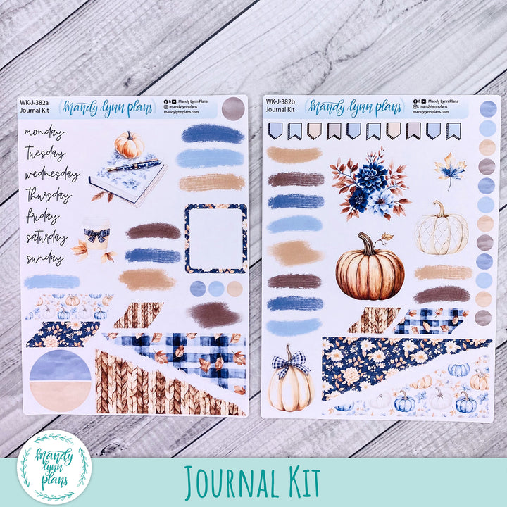 Pumpkin Plaid Journal Kit || WK-J-382