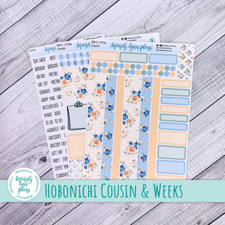 Weekly Kit || Hobonichi Cousin and Weeks || Falling for Floral || 379