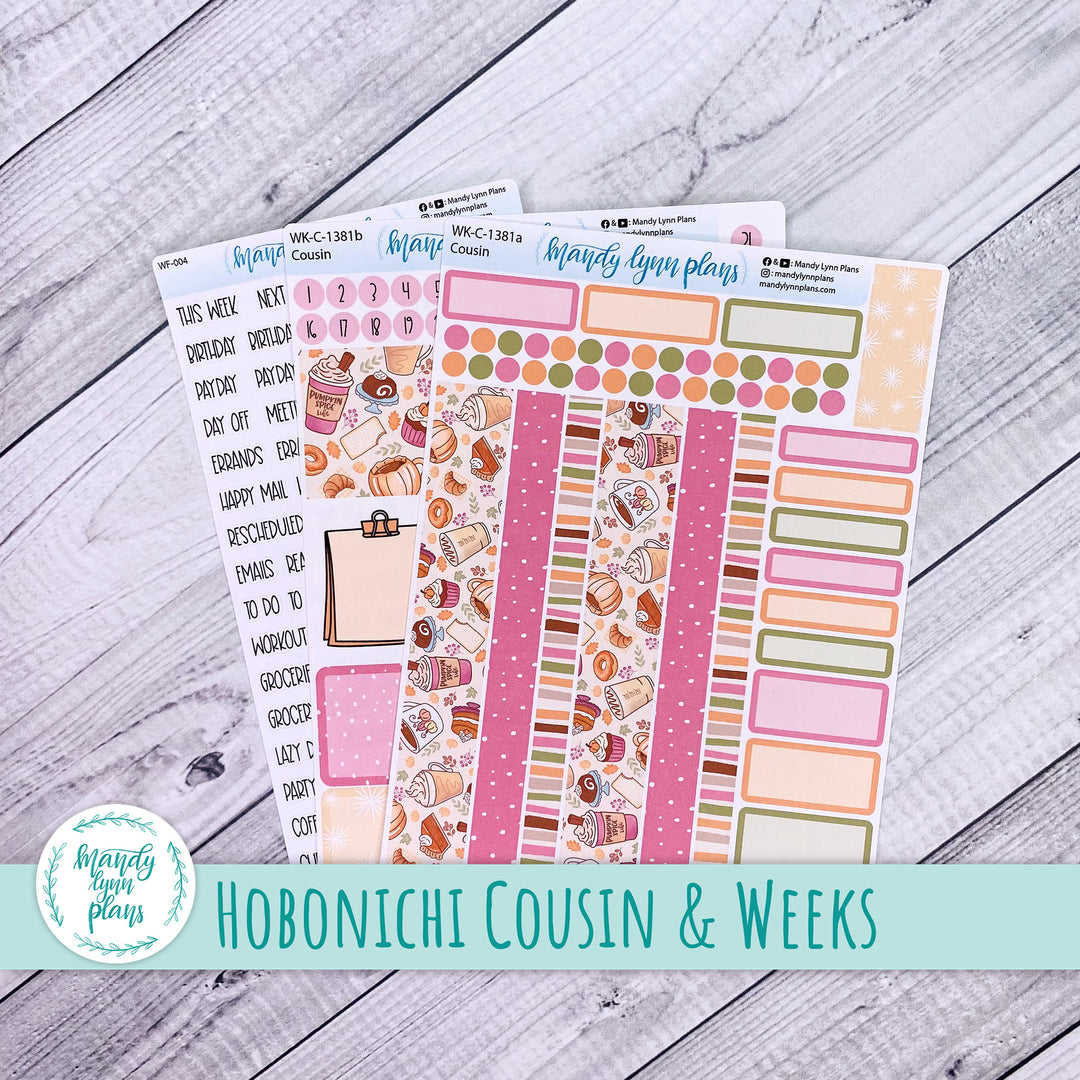 Weekly Kit || Hobonichi Cousin and Weeks || Cozy Cravings || 381