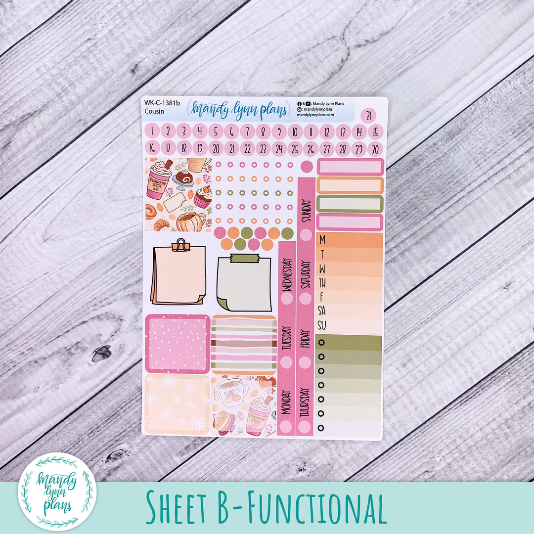Weekly Kit || Hobonichi Cousin and Weeks || Cozy Cravings || 381