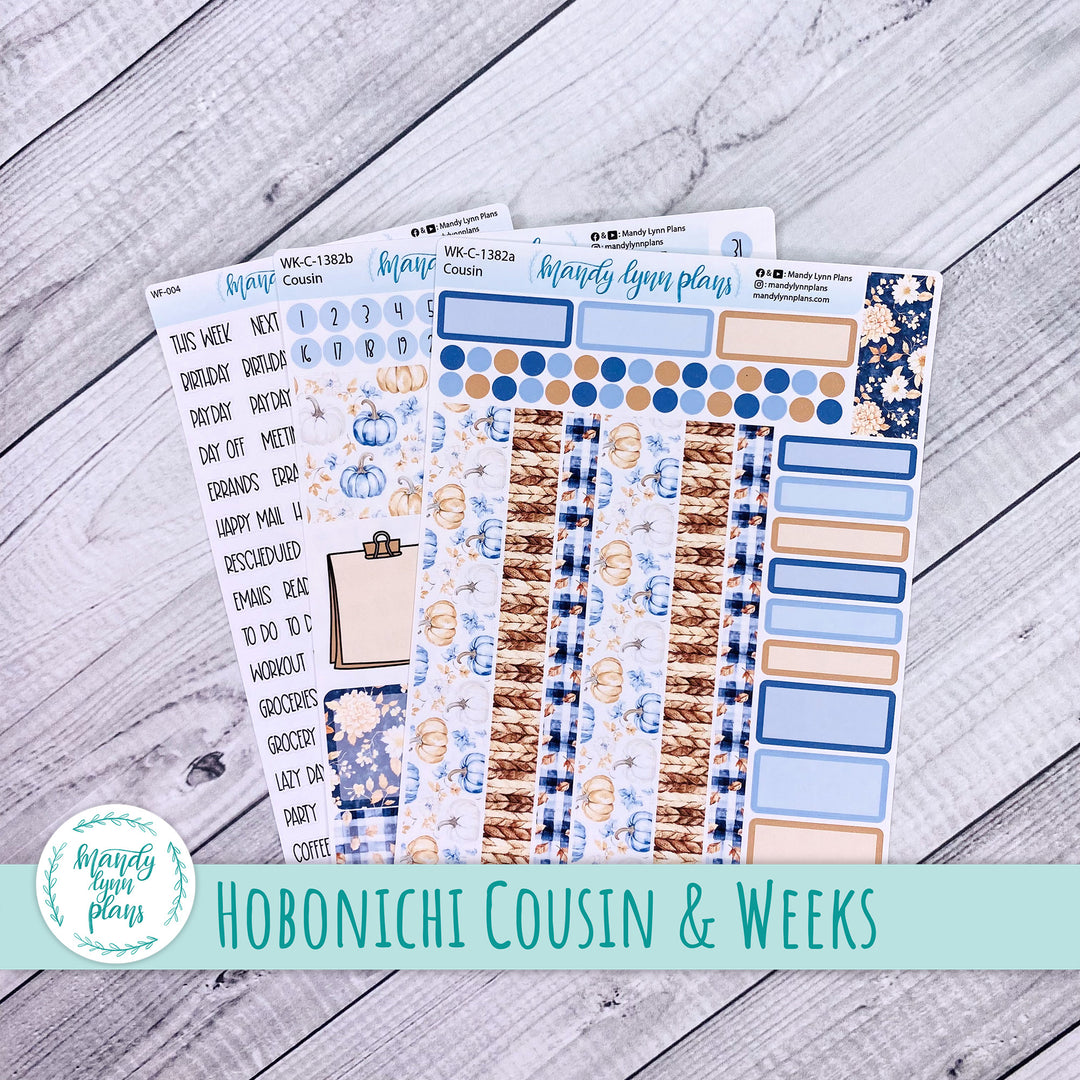 Weekly Kit || Hobonichi Cousin and Weeks || Pumpkin Plaid || 382