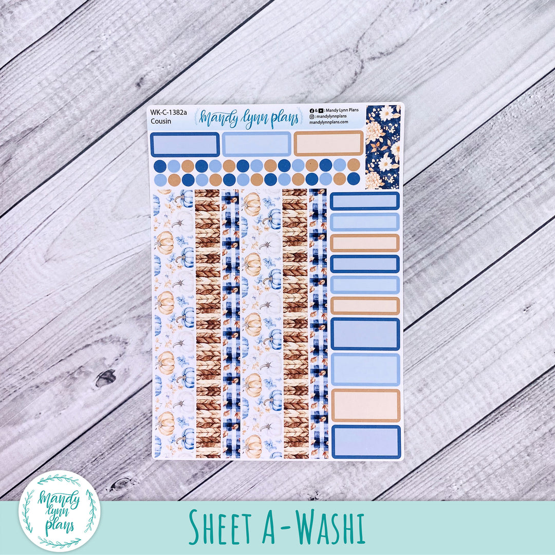 Weekly Kit || Hobonichi Cousin and Weeks || Pumpkin Plaid || 382