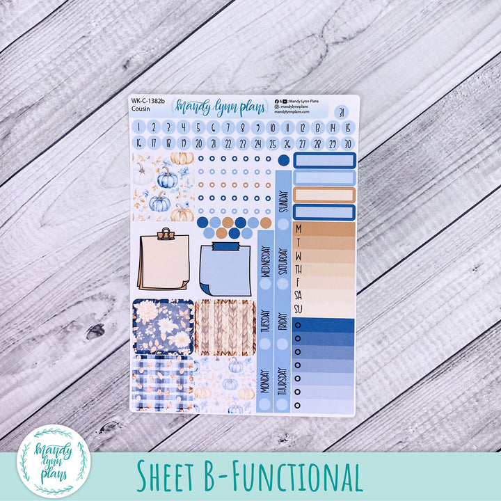 Weekly Kit || Hobonichi Cousin and Weeks || Pumpkin Plaid || 382