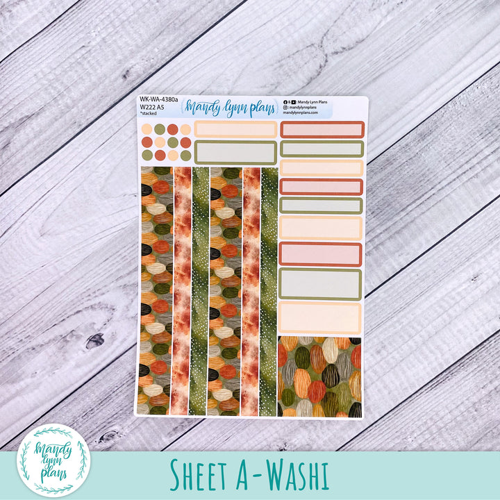 Weekly Kit || Wonderland 222 A5, B6, A6 || Stacked, Unstacked, Horizontal || Autumn Serenity || 380