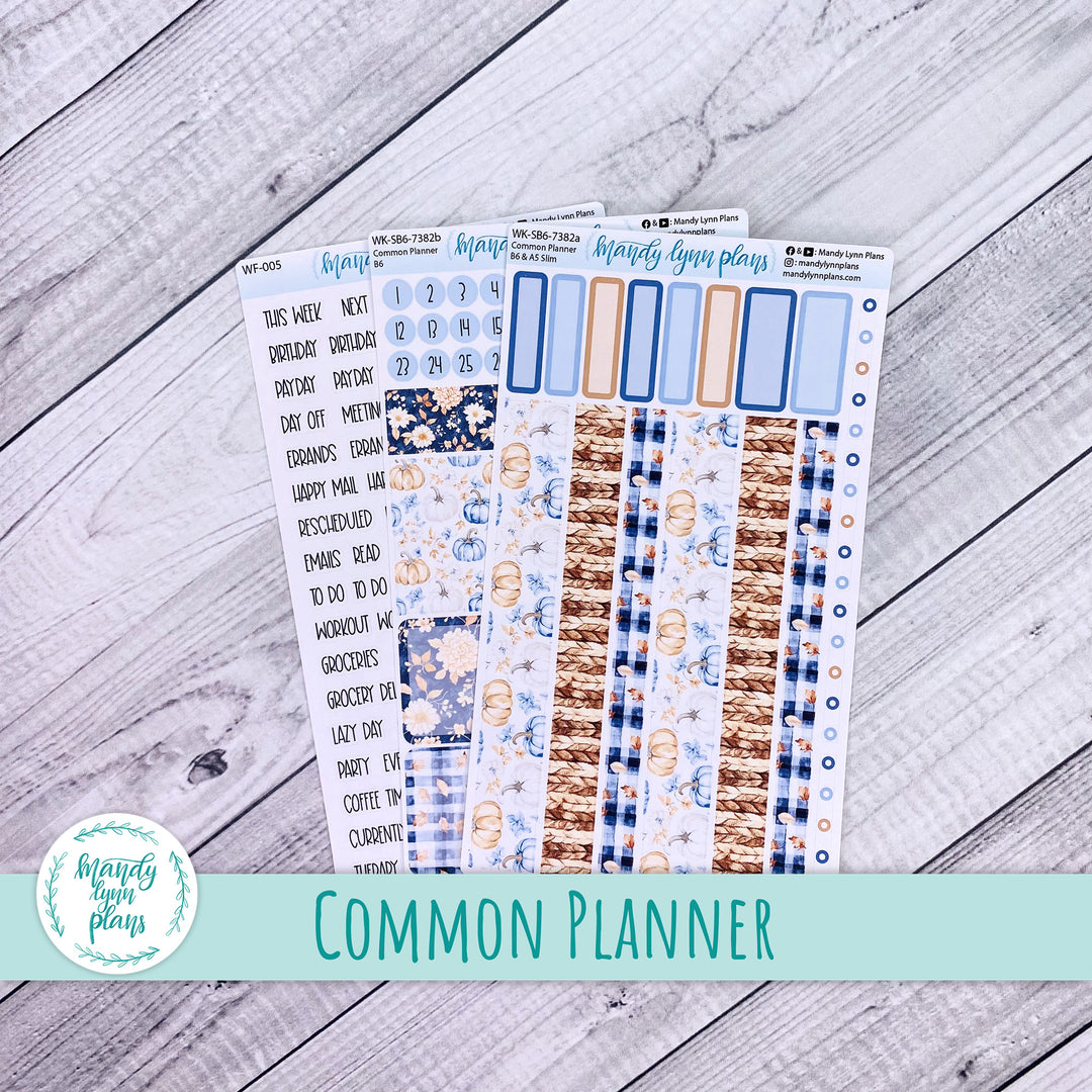 Weekly Kit || Sterling Ink Common Planners || Pumpkin Plaid || 382