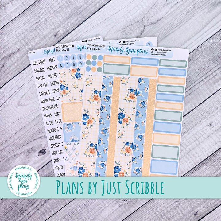 Weekly Kit || A5, B6, A6 Plans by Just Scribble || Falling for Floral || 379