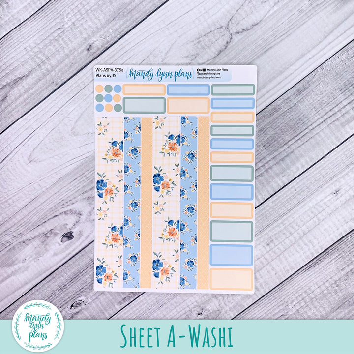 Weekly Kit || A5, B6, A6 Plans by Just Scribble || Falling for Floral || 379