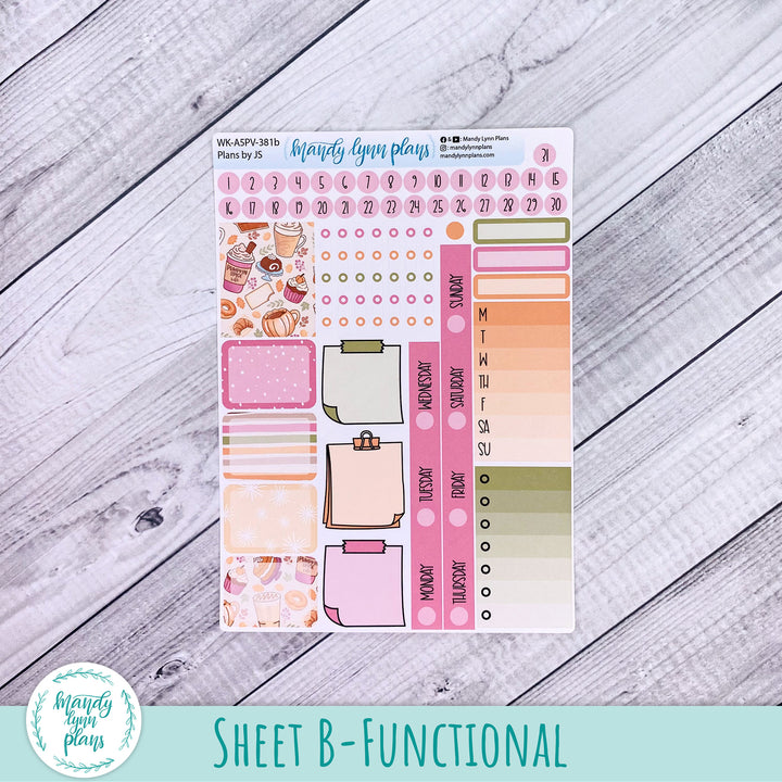 Weekly Kit || A5, B6, A6 Plans by Just Scribble || Cozy Cravings || 381