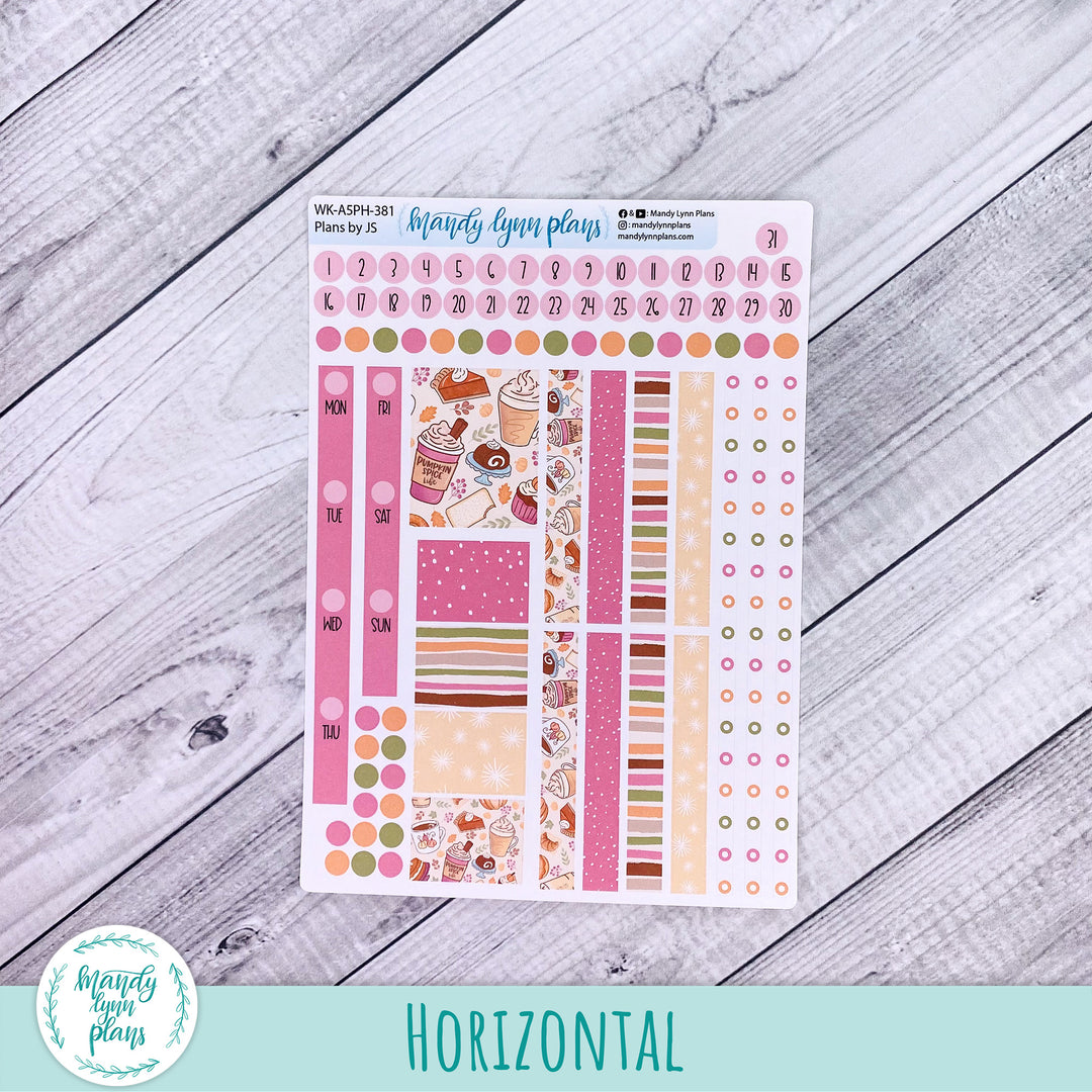 Weekly Kit || A5, B6, A6 Plans by Just Scribble || Cozy Cravings || 381