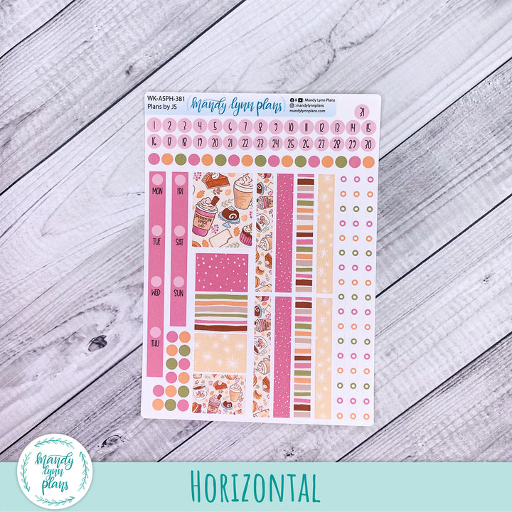 Weekly Kit || A5, B6, A6 Plans by Just Scribble || Cozy Cravings || 381