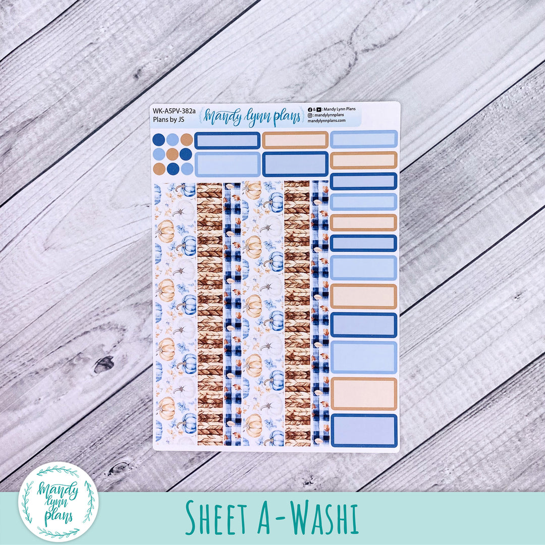 Weekly Kit || A5, B6, A6 Plans by Just Scribble || Pumpkin Plaid || 382