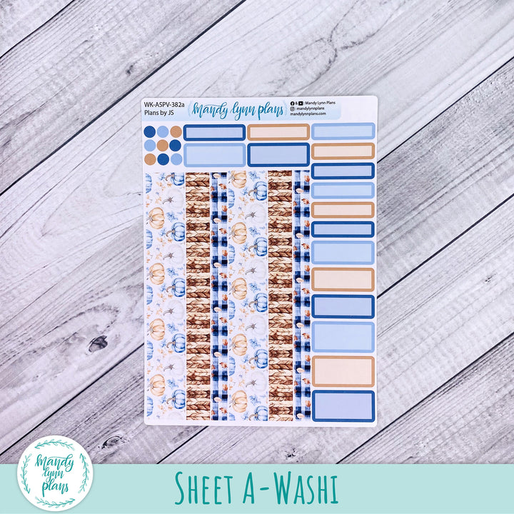 Weekly Kit || A5, B6, A6 Plans by Just Scribble || Pumpkin Plaid || 382