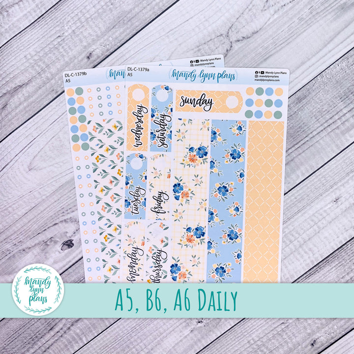 Daily Kit || A5, B6, A6 || Falling for Floral || 379
