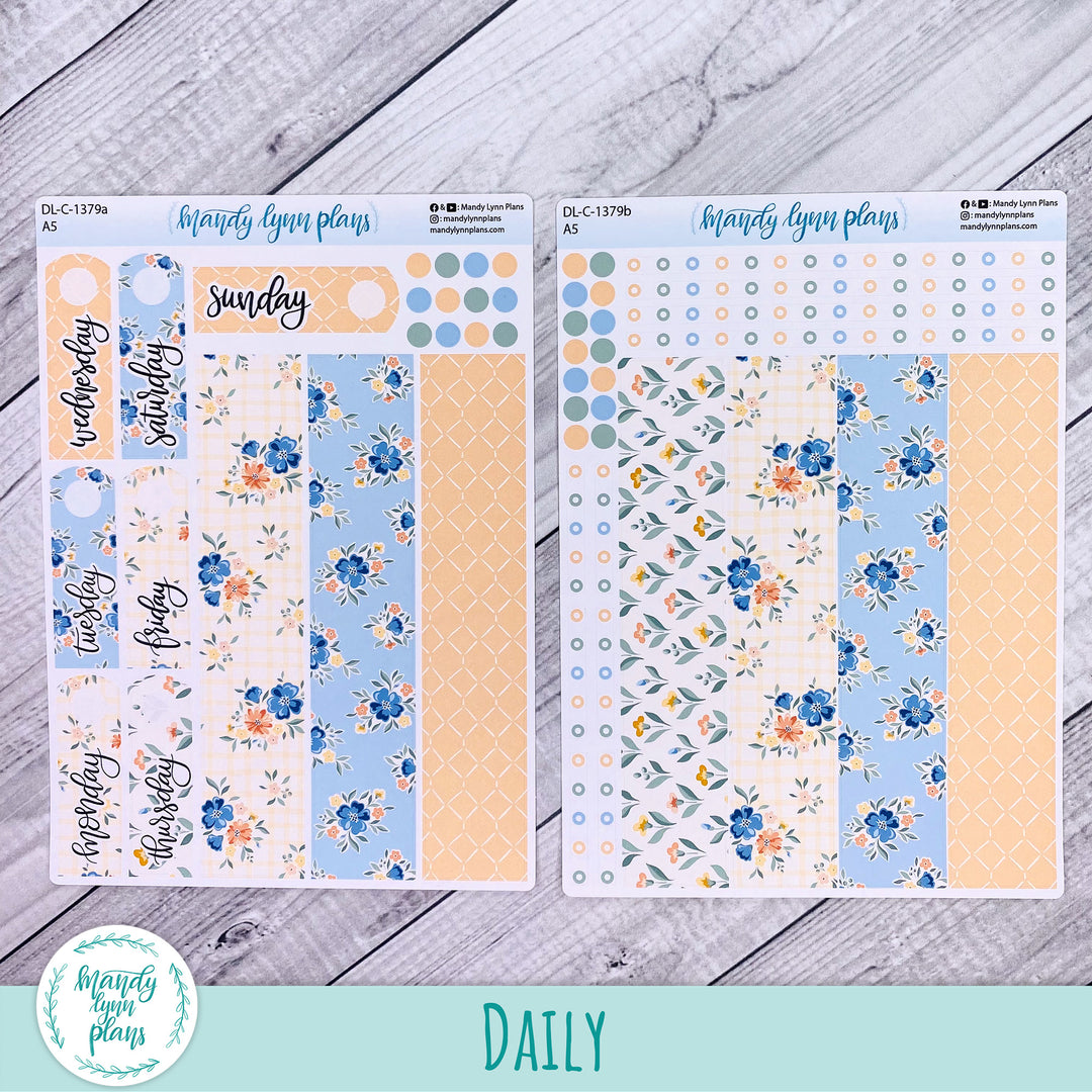 Daily Kit || A5, B6, A6 || Falling for Floral || 379