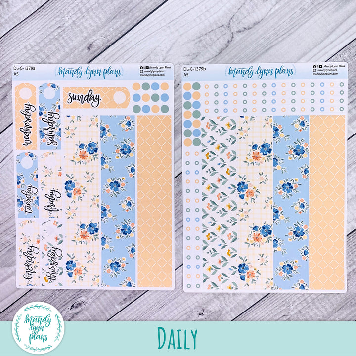 Daily Kit || A5, B6, A6 || Falling for Floral || 379