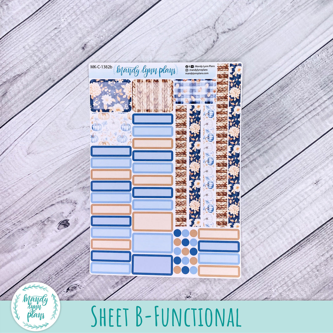 October 2026 or Any Month Monthly Kit || Hobonichi Cousin, Weeks, A6 || Pumpkin Plaid || 382
