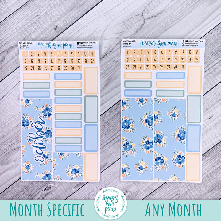 October 2026 or Any Month Monthly Kit || Wonderland 222 A5, B6, A6 || Falling for Floral || 379