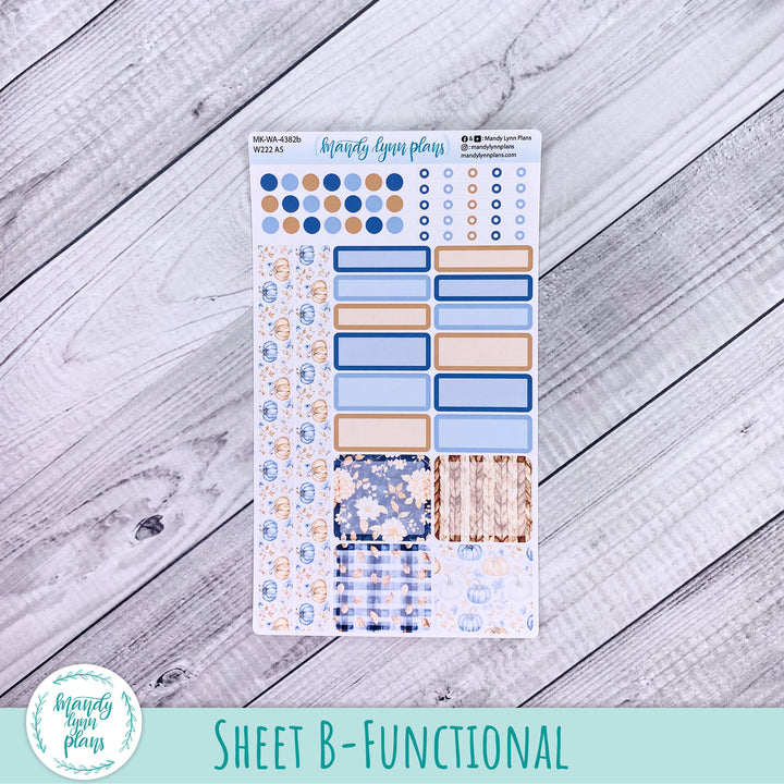 October 2026 or Any Month Monthly Kit || Wonderland 222 A5, B6, A6 || Pumpkin Plaid || 382