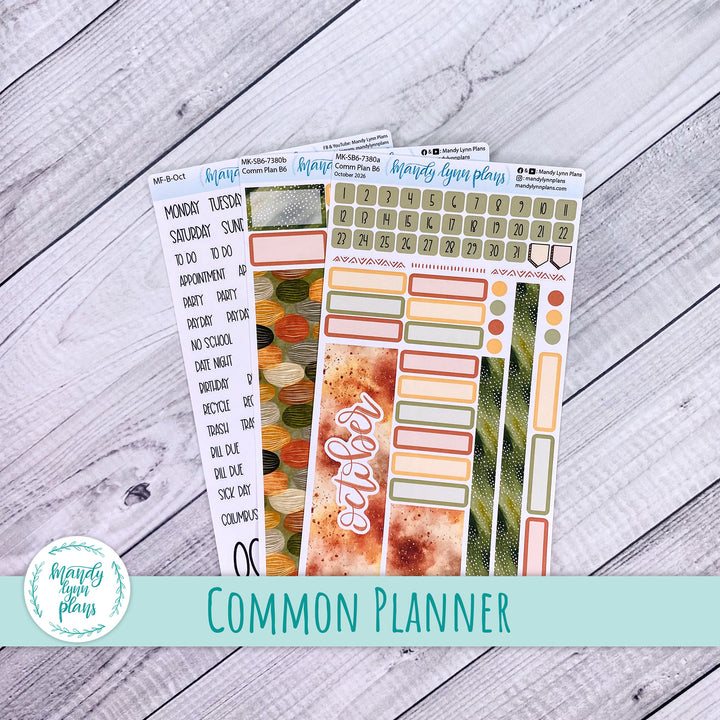 October 2026 or Any Month Monthly Kit || Sterling Ink A5, A5 Slim, B6, B6 Slim, N1, N2 Common Planner || Autumn Serenity || 380