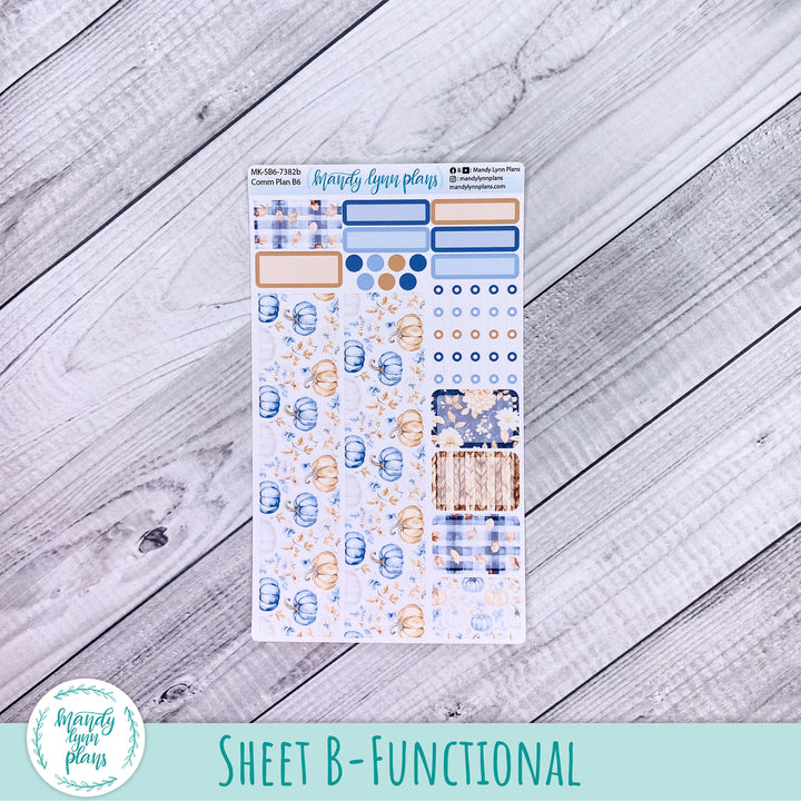 October 2026 or Any Month Monthly Kit || Sterling Ink A5, A5 Slim, B6, B6 Slim, N1, N2 Common Planner || Pumpkin Plaid || 382