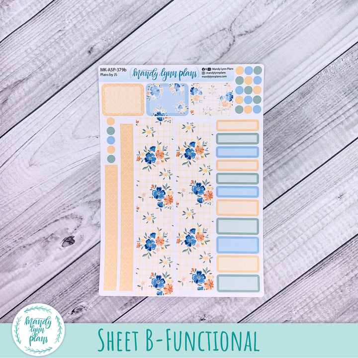 October 2026 or Any Month Monthly Kit || A5, B6, A6 Plans by Just Scribble || Falling for Floral || 379