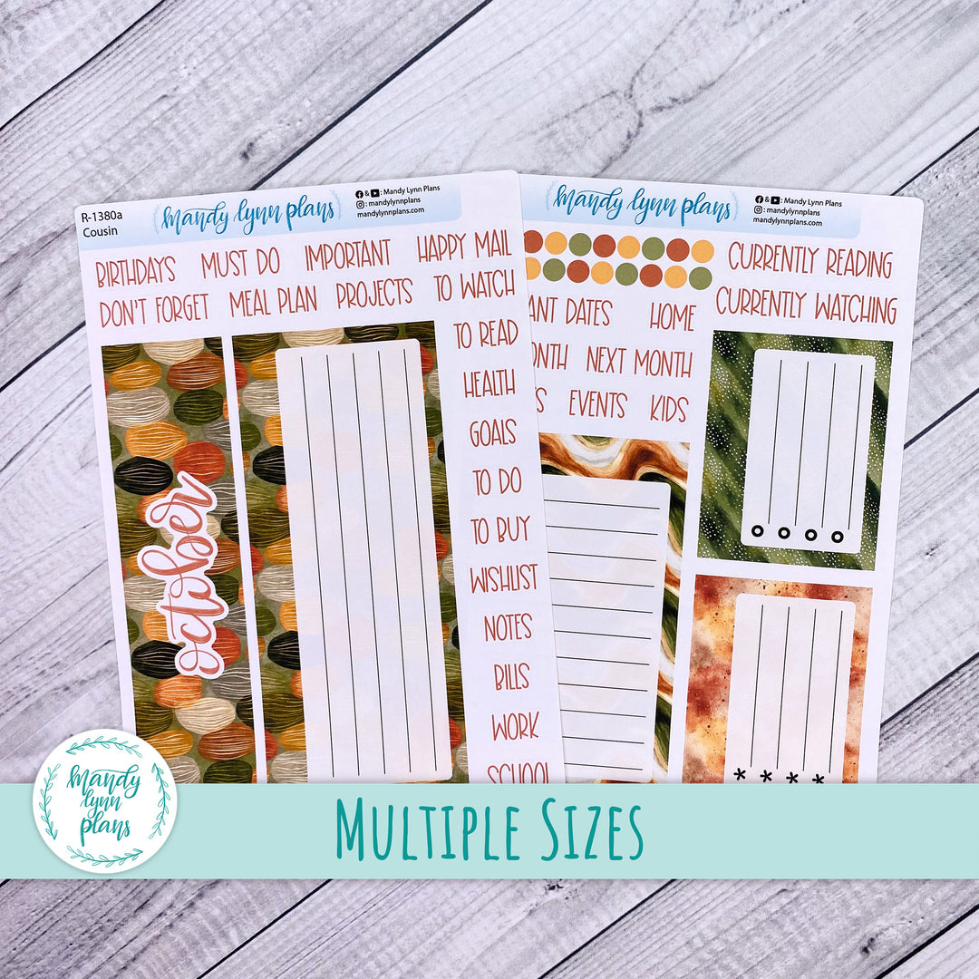 October Dashboard Kit || Hobonichi, Common Planner, Wonderland 222, Plans by Just Scribble || Autumn Serenity || 380