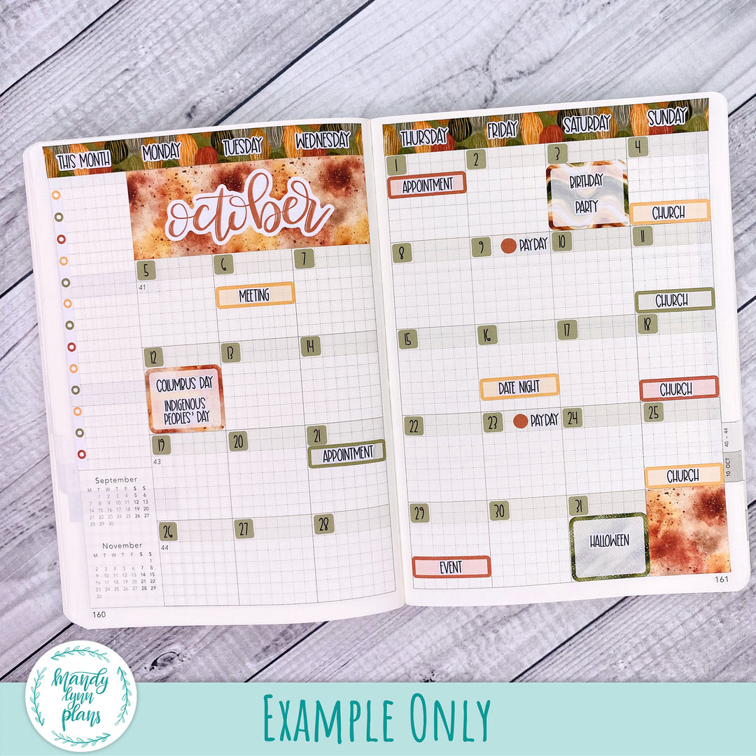 October 2026 or Any Month Monthly Kit || Wonderland 222 A5, B6, A6 || Falling for Floral || 379