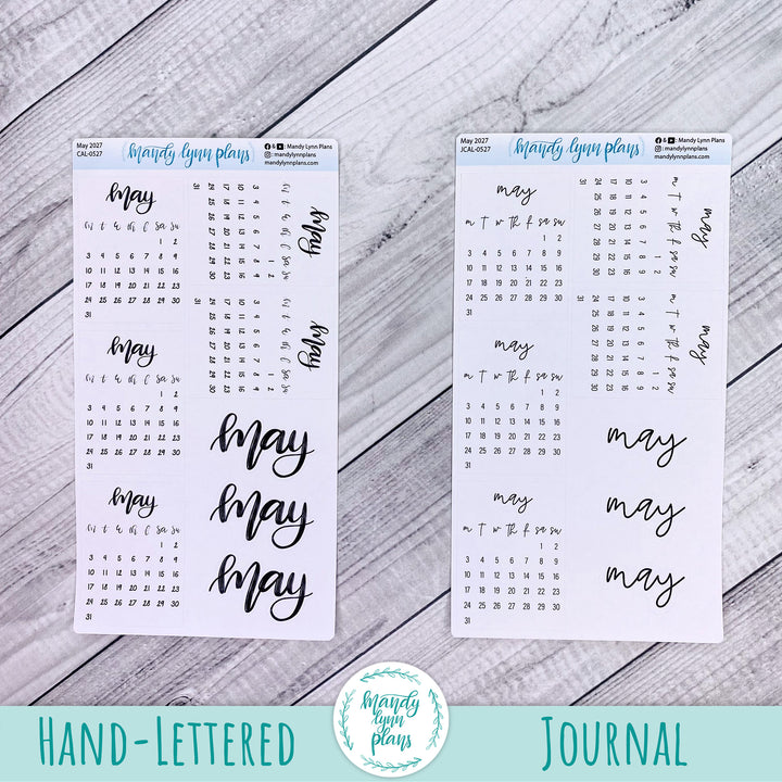 2027 Monthly Calendars || Monday Start