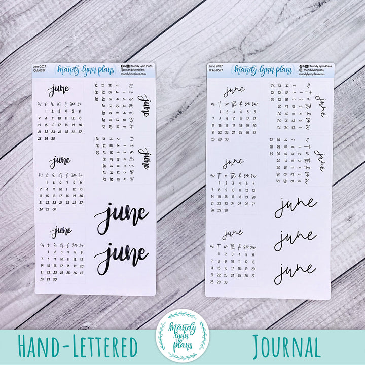 2027 Monthly Calendars || Monday Start