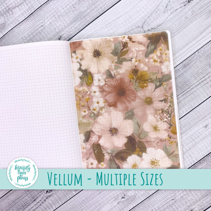 Burgundy Blush Vellum || 383
