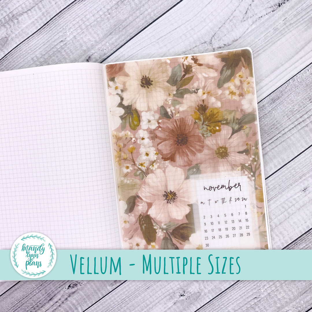 Burgundy Blush Vellum || 383