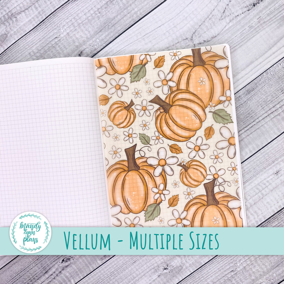 Pumpkins and Daisies Vellum || 384