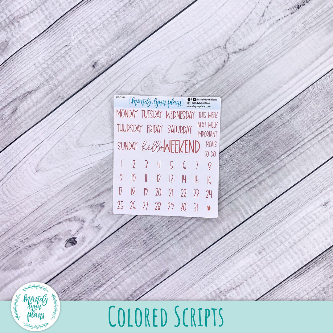 Burgundy Blush Add-Ons || 383
