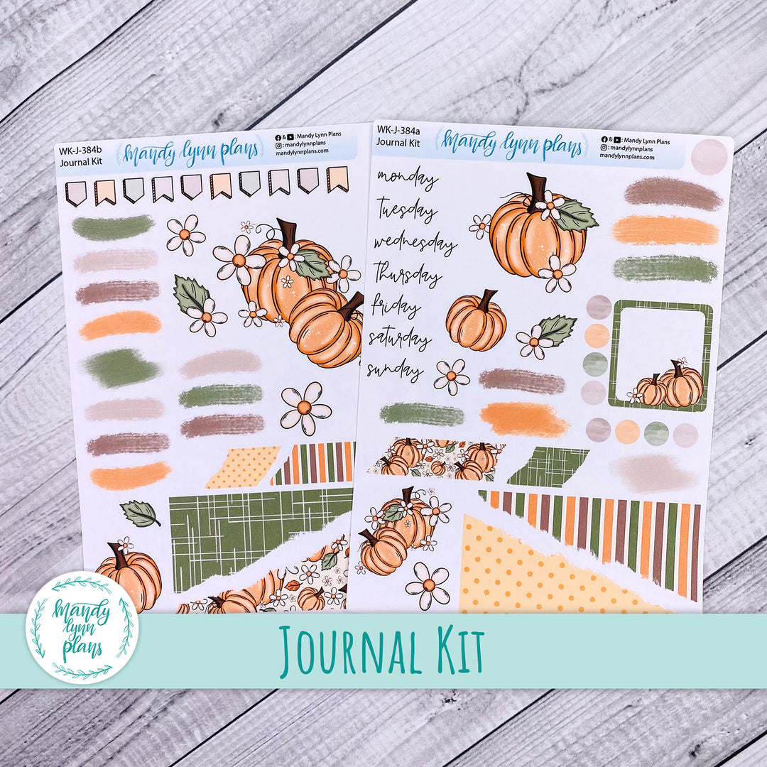 Pumpkins and Daisies Journal Kit || WK-J-384