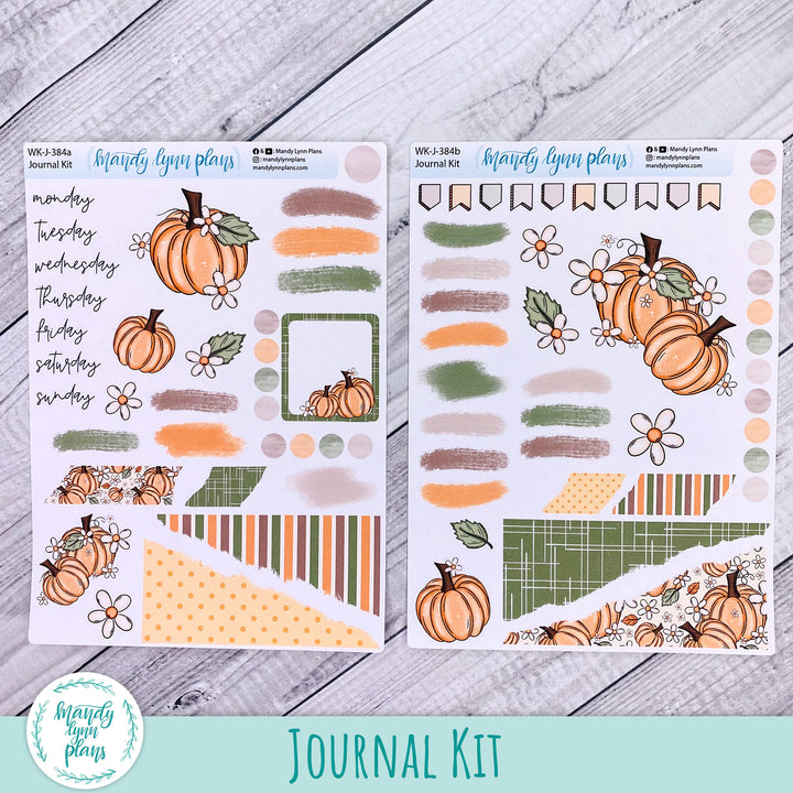 Pumpkins and Daisies Journal Kit || WK-J-384