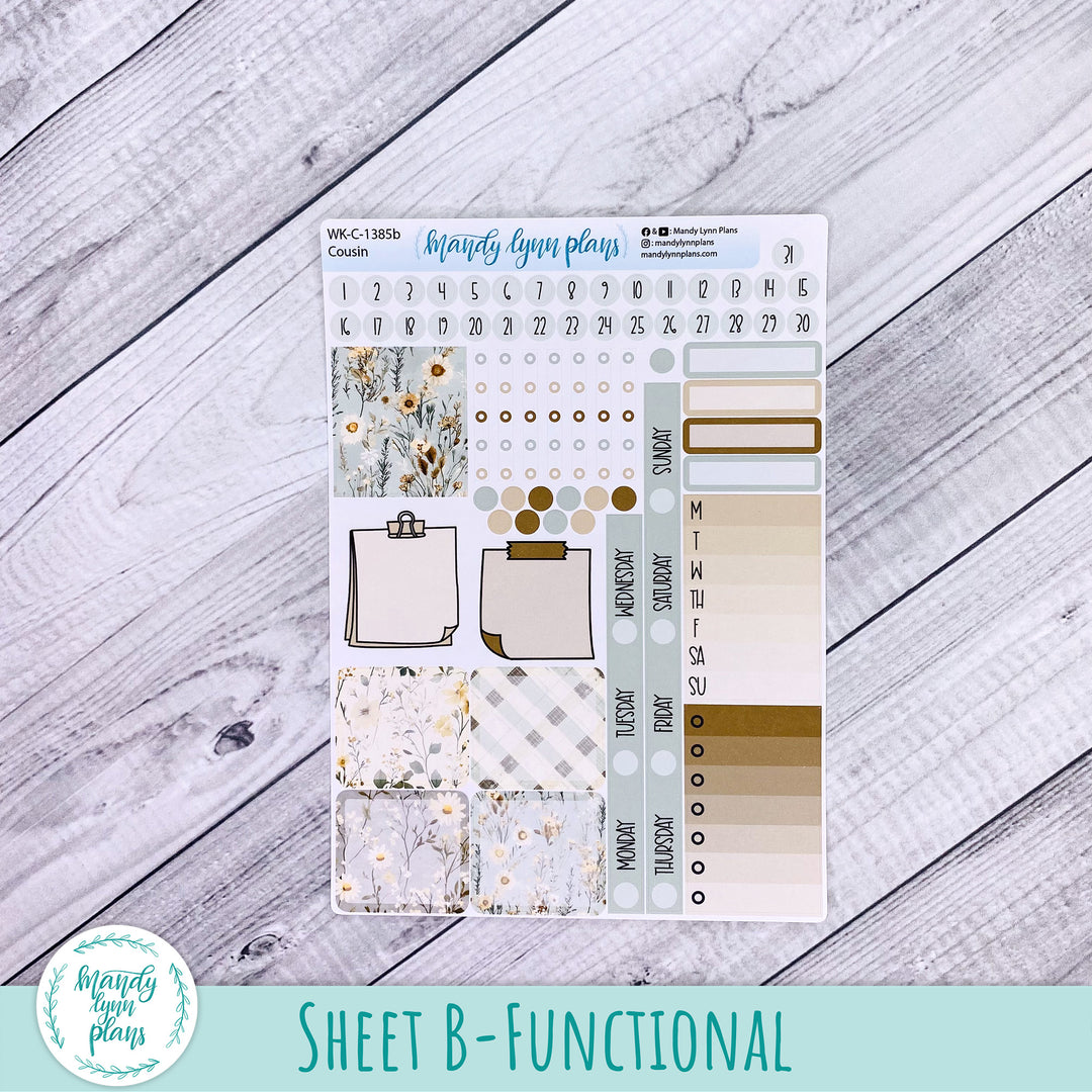 Weekly Kit || Hobonichi Cousin and Weeks || Rustic Grace || 385