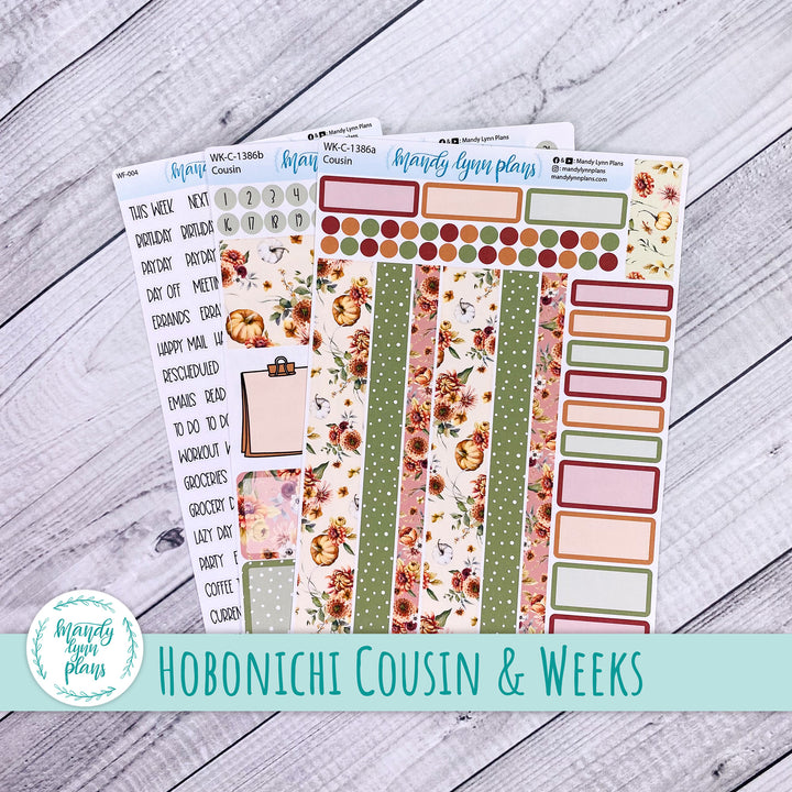 Weekly Kit || Hobonichi Cousin and Weeks || Autumn Bouquet || 386